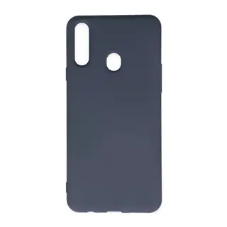 Samsung Galaxy A20S Kılıf Nano içi Kadife Silikon - Gri