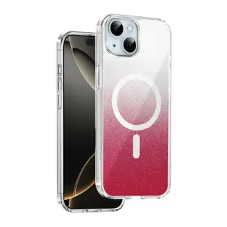 Onegif Apple iPhone 15 Sora Simli Magsafe Kapak - Kırmızı
