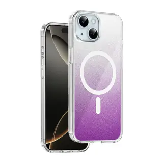 Onegif Apple iPhone 15 Sora Simli Magsafe Kapak - Mor