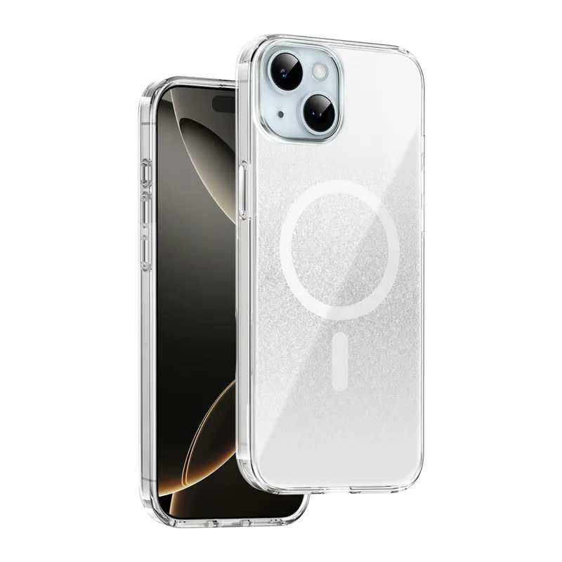 Onegif Apple iPhone 14 Sora Simli Magsafe Kapak - Beyaz