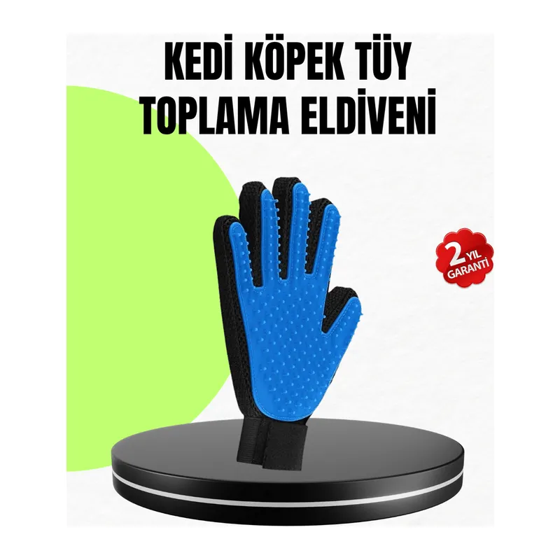 Evcil Hayvan Bakım Eldiveni – Masaj ve Tüy Toplama Özellikli Silikon Eldiven