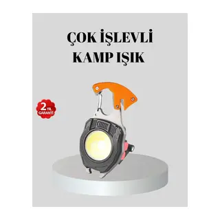 Çok Fonksiyonlu Anahtarlık Fener – Güçlü LED Işıklı, Şarjlı, Düdüklü ve Tornavidalı Mini El Feneri