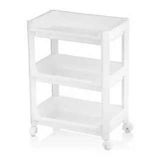 Rafty Geniş 3 Katlı Tekerlekli Sepet Organizer Düzenleyici Raf Ünitesi 352X220X480MM