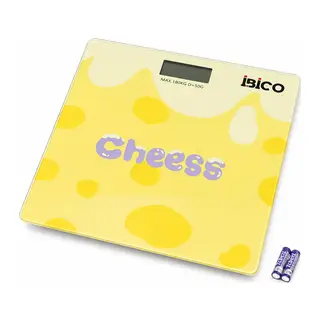 0221A Dijital - Pilli Desenli Renkli Cam Banyo Baskül Terazi Tartı Lcd Ekran 180KG/50GR 26X26CM İ11-030