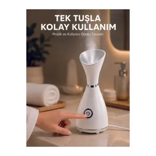 Yüz Buhar Cihazı 80 ML Su Hazneli Nano İyonik