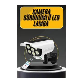 LED Lamba-Güneş Paneli Destekli Uzaktan Kumandalı Solar LED Lamba