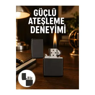 Çakmak Parlak Siyah Doldurulabilir Hedyelik Eşya Yeni Nesil