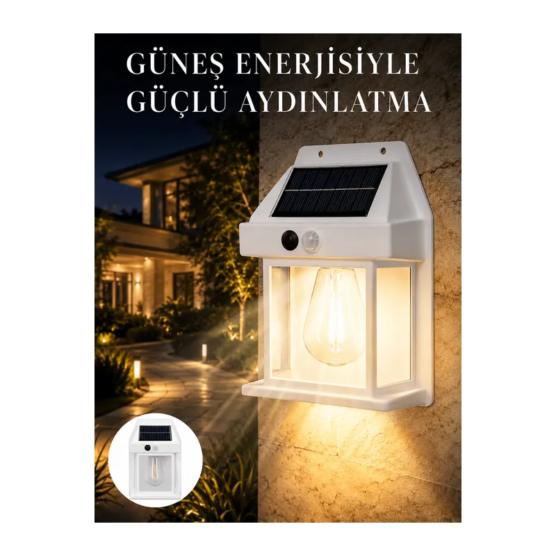 Sensörlü Solar Led Dış Duvar Aydınlatma Yeni Nesil
