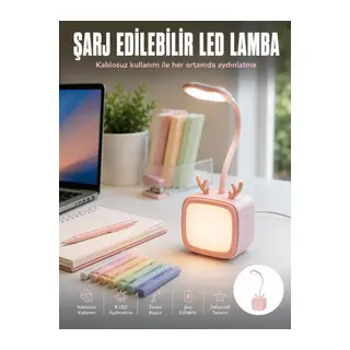 Esnek Gövdeli LED Masa Lambası Taşınabilir Gece Aydınlatması