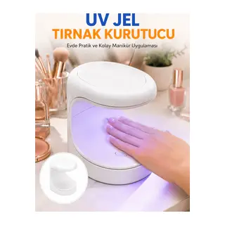 Kalıcı Oje Kurutucu Mini UV Işınlı Taşınabilir Hızlı ve Pratik Oje Kurutucu Yeni Nesil