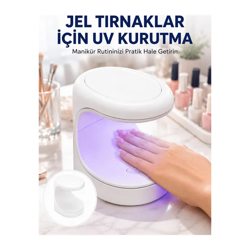 Kalıcı Oje Kurutucu UV Led Teknolojisi Taşınabilir Mini Tırnak Kurutucu Yeni Nesil