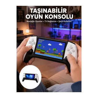 Kompakt ve Hafif Retro Oyun Konsolu 1000 Klasik Oyun Dahil