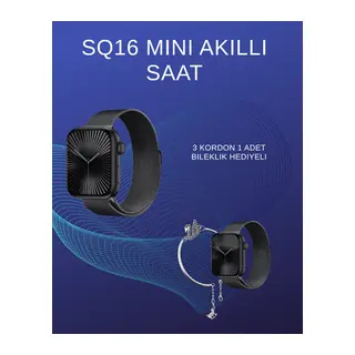 SQ-16 Mini Series 10 Akıllı Saat | Spor Modları, Bildirim ve Müzik Kontrolü