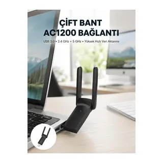 USB WiFi Adaptör – 1200 Mbps Hız