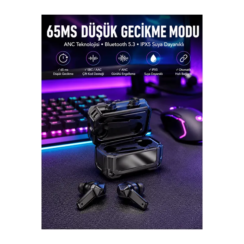 Oyuncu Kulaklığı Yeni Nesil Gamer Kulaklık Gürültü Önleyici