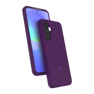 Samsung Galaxy A17 5G Regal Magsafe Standlı Kapak - Derin Mor
