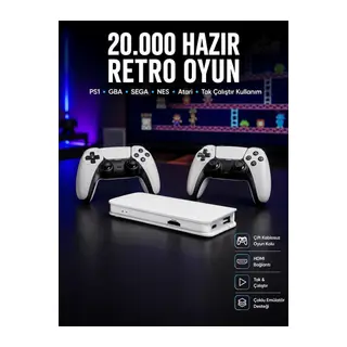 Retro Oyun Konsolu – 20.000 Yüklü Oyun