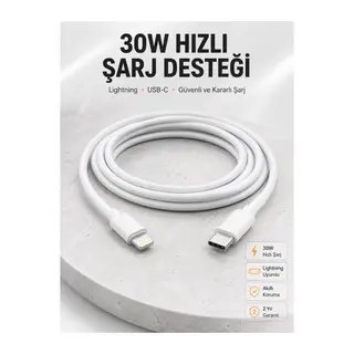 IOS Tüm Serilerle Uyumlu 30W Hızlı Şarj Aleti 11 12 13 14/Pro Max Mini Plus