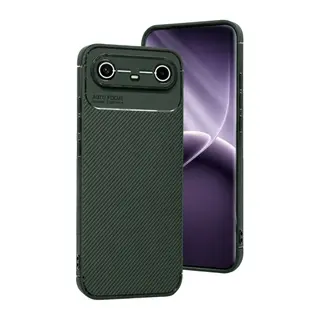 Tecno Spark Slim 5G Auto Focus Karbon Kapak - Koyu Yeşil