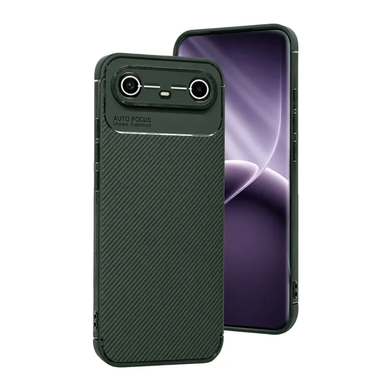 Tecno Spark Slim 5G Auto Focus Karbon Kapak - Koyu Yeşil