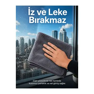 Oto Kurulama Bezi Yüksek Emici Mikrofiber Tank Bezi Araç Boya Cam ve Jant Temizliği