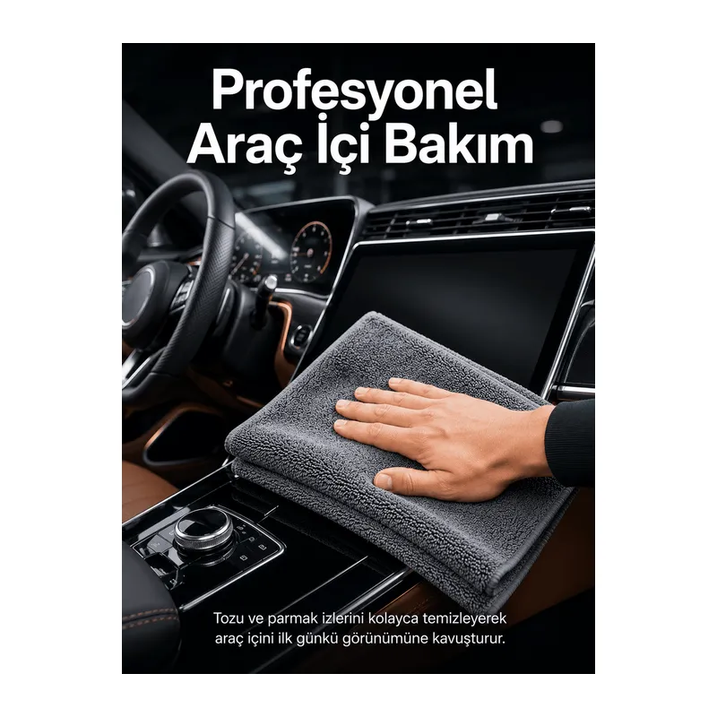 Profesyonel Mikrofiber Araç Kurulama Bezi Çizmez İz Bırakmaz Oto Detay Temizlik Bezi