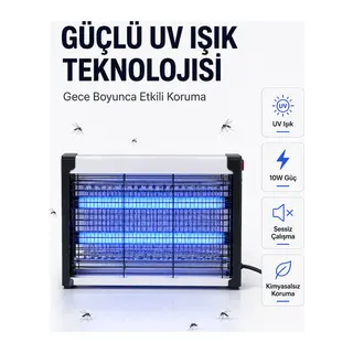 Elektrikli UV Böcek ve Sivrisinek Öldürücü Restoran, Kafe ve Ev Kullanımına Uygun