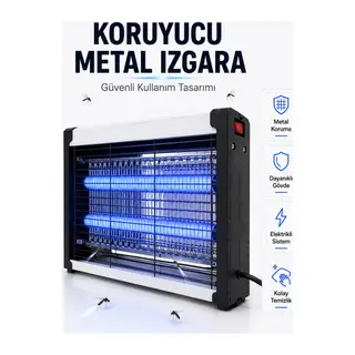 Profesyonel UV Sinek Yakalama Lambası Geniş Etki Alanlı Elektrikli Böcek Öldürücü