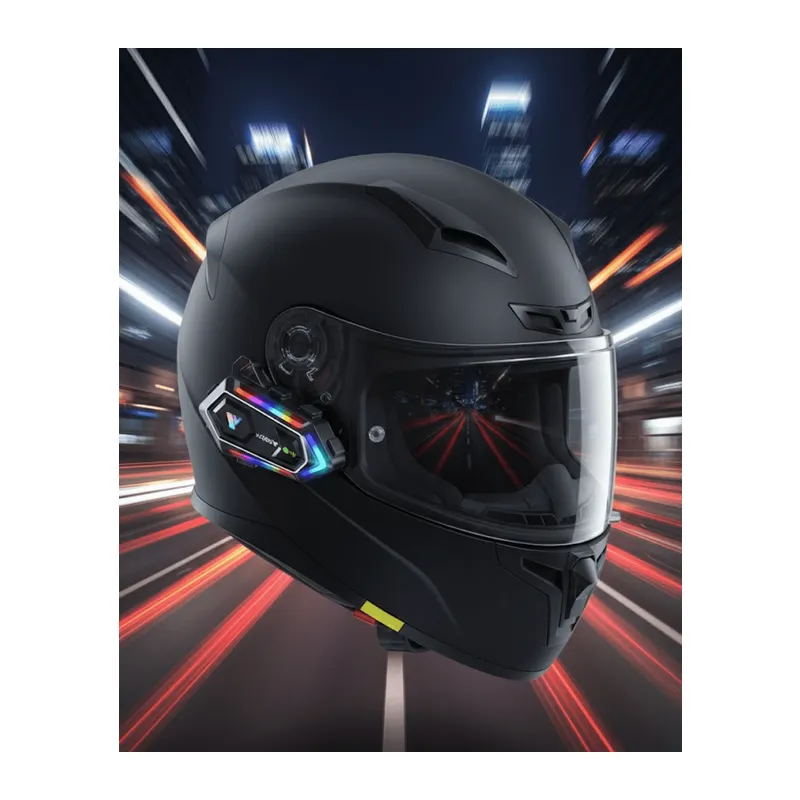 Çift Telefon Destekli Motosiklet Kask Bluetooth Kulaklık