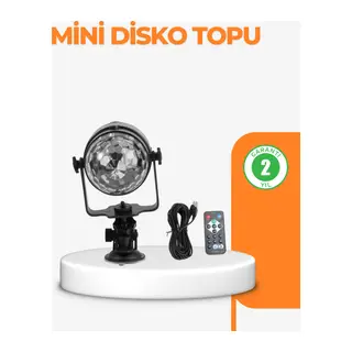 3 Renk 7 Mod Döner Disko Topu Işık