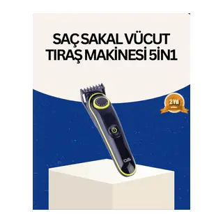 Şarjlı Sessiz Çalışan Saç ve Sakal Şekillendirici Profesyonel Erkek Tıraş Makinesi