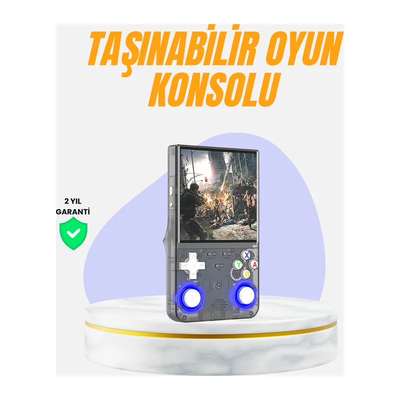 Çift Joystickli Retro Oyun Konsolu 2500mAh Bataryalı