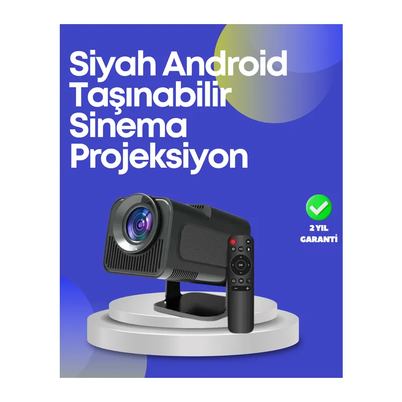 HDMI, USB ve Kulaklık Girişli Çoklu Bağlantı Seçenekli Projektör