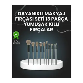 13'lü Fiber Kıllı Yumuşak Makyaj Fırçası Seti Taşınabilir ve Ergonomik Tasarım