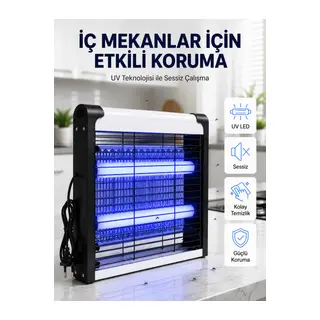 30 m² Etki Alanlı Mavi Işıklı Sinek Öldürücü Cihaz