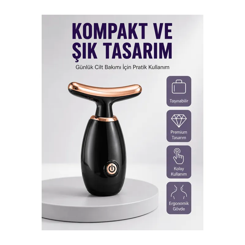 Serum Emilimini Artıran Yüz Masaj Cihazı Yeni Nesil