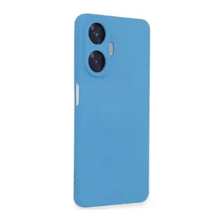 Realme C55 Kılıf Nano içi Kadife Silikon - Mavi