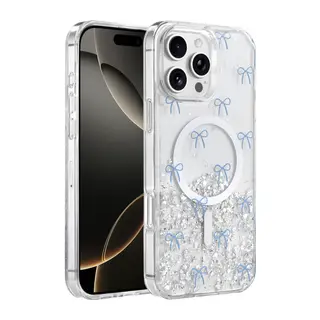 Onegif Apple iPhone 16 Pro Max Misk Simli Magsafe Kapak - Desen 3