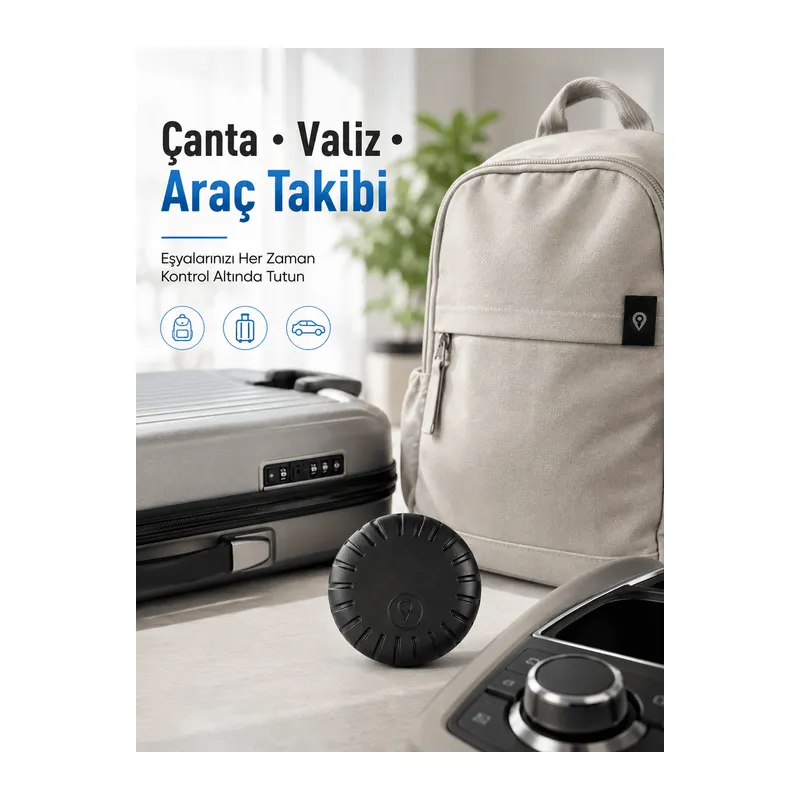 Bluetooth Akıllı Takip Cihazı 2 Yıl Batarya Ömürlü Çocuk Evcil Hayvan Valiz Takip Cihazı