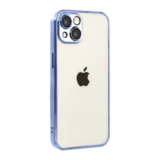 Apple iPhone 15 Razer Lensli Silikon - Açık Mavi