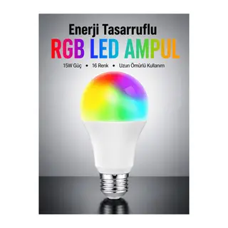 Enerji Verimli Akıllı LED Ampul, Uzaktan Kontrol Özellikli