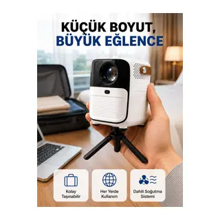 Ultra HD Çözünürlüklü Taşınabilir Projektör – 1920x1080 Piksel Görüntü Kalitesi Yeni Nesil