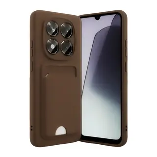 Xiaomi Redmi Note 15 Pro 5G Kelvin Kartvizitli Silikon - Kahverengi