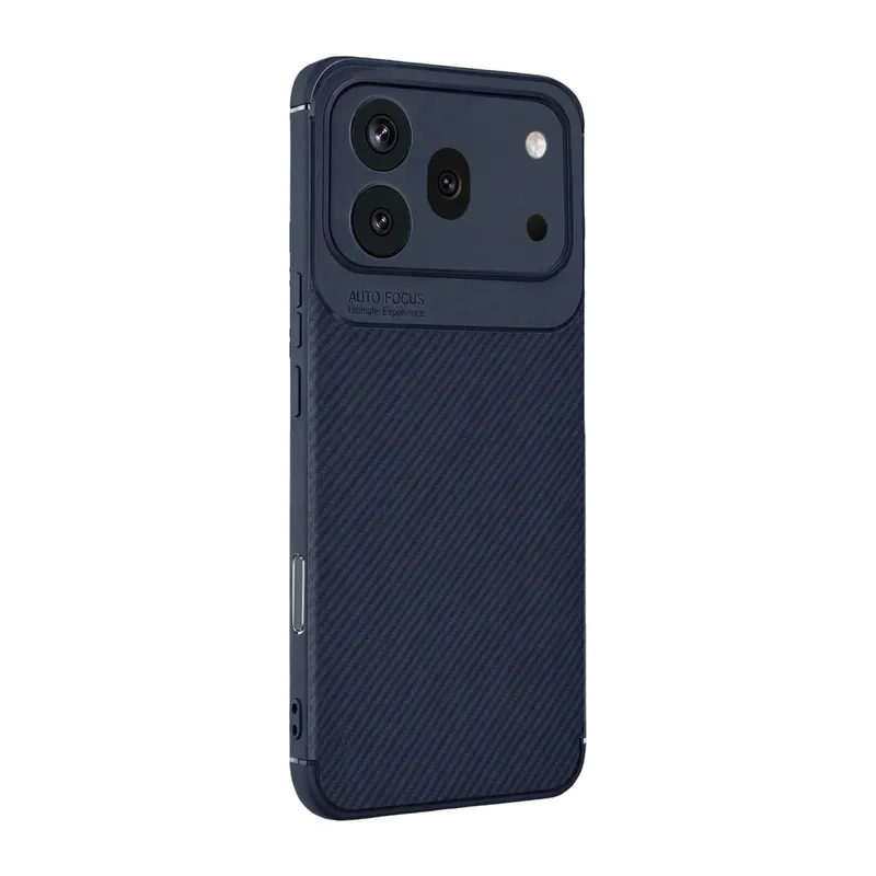 Huawei Honor 600 Pro Auto Focus Karbon Kapak - Lacivert