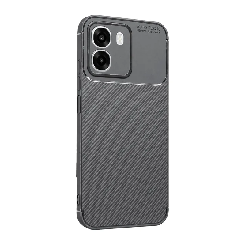 Oppo Oppo A6T 5G Auto Focus Karbon Kapak - Gri