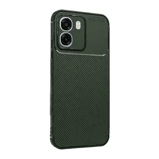 Oppo Oppo A6T 5G Auto Focus Karbon Kapak - Koyu Yeşil