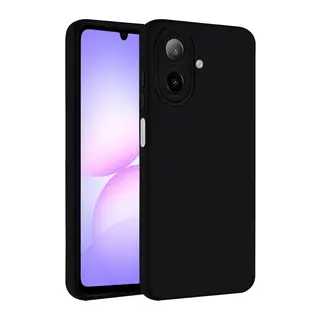 Samsung Galaxy A07 4G Nano içi Kadife Silikon - Siyah
