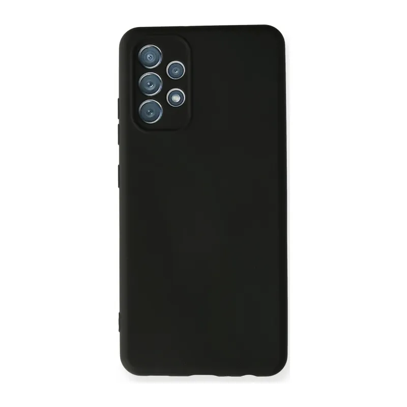 Samsung Galaxy A32 Kılıf Nano içi Kadife Silikon - Siyah