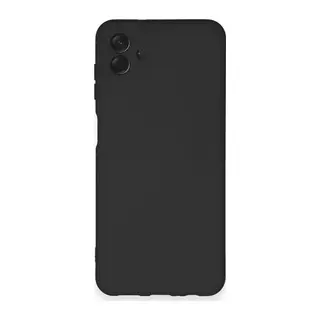 Samsung Galaxy A04 Kılıf Nano içi Kadife Silikon - Siyah