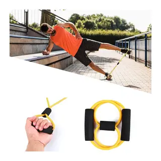 8 Şeklinde Direnç Bandı Yoga Plates Ve Vücut Geliştirme Egzersiz Bandı